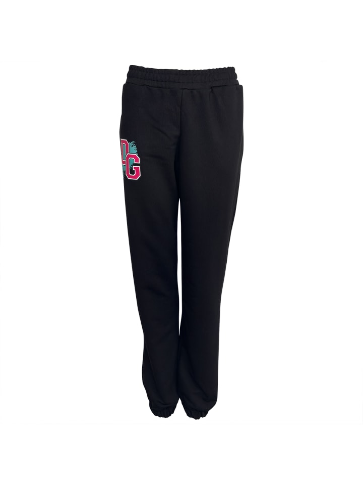 Stripe Jogginghose Schwarz Pink