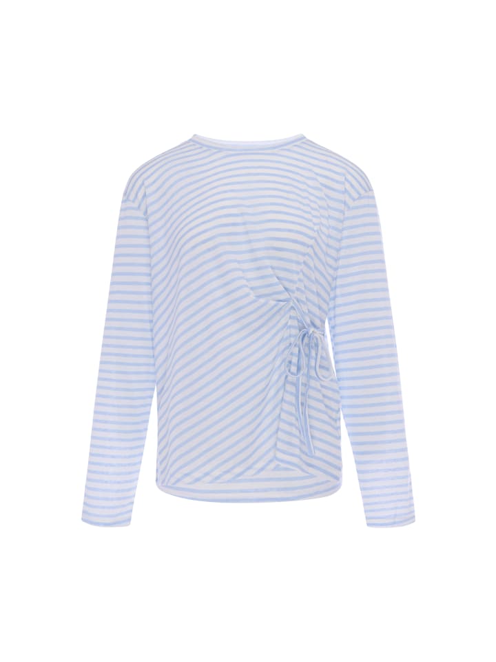 Women Longsleeve in OFFWHITE LIGHT BLUE
