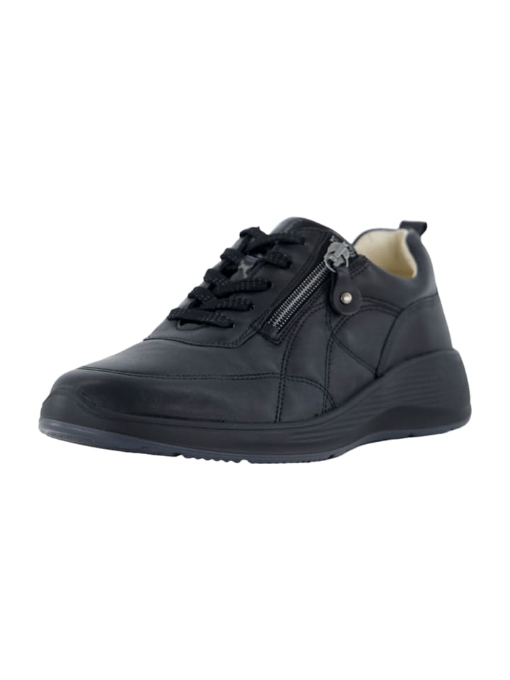 Komfort Schnürschuhe in Schwarz