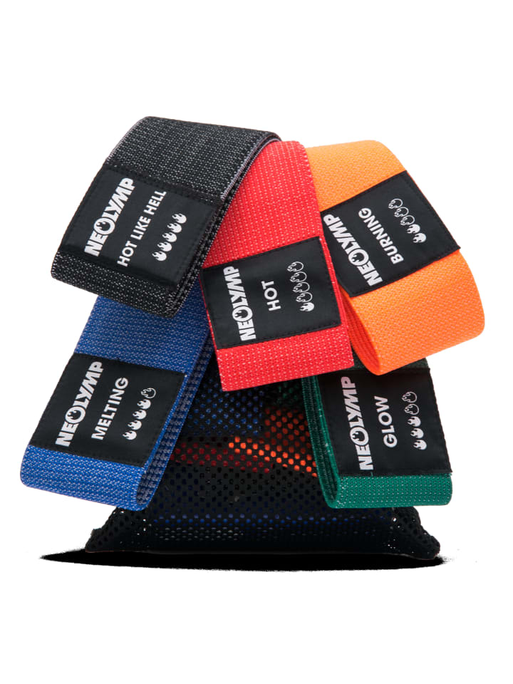 Fitnessband "MB310" 5er-Set in Bunt, 2,5-20 kg