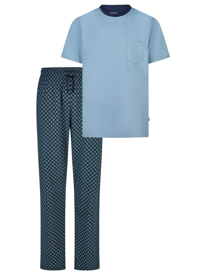 Schlafanzug Mix & Match in Copen blue