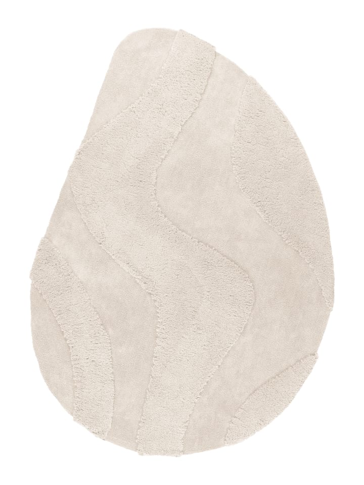 Wohnzimmer Teppich – Hochflorteppich Pulp 225 in creme