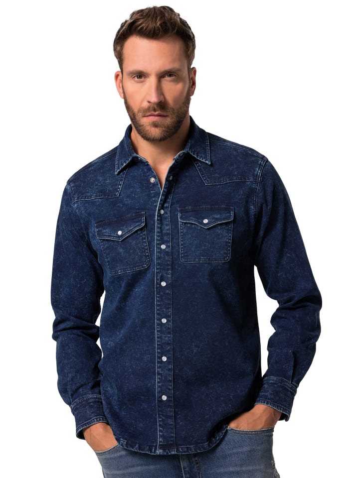 Hemd in dark blue denim