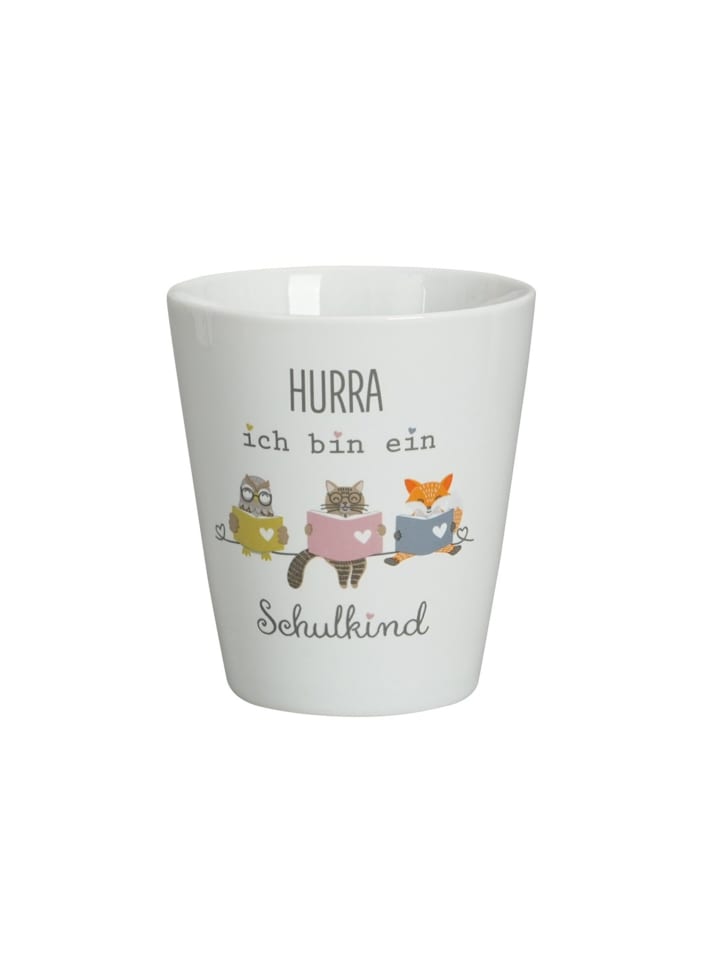 Happy Mug Ich bin ein Schulkind in weiss