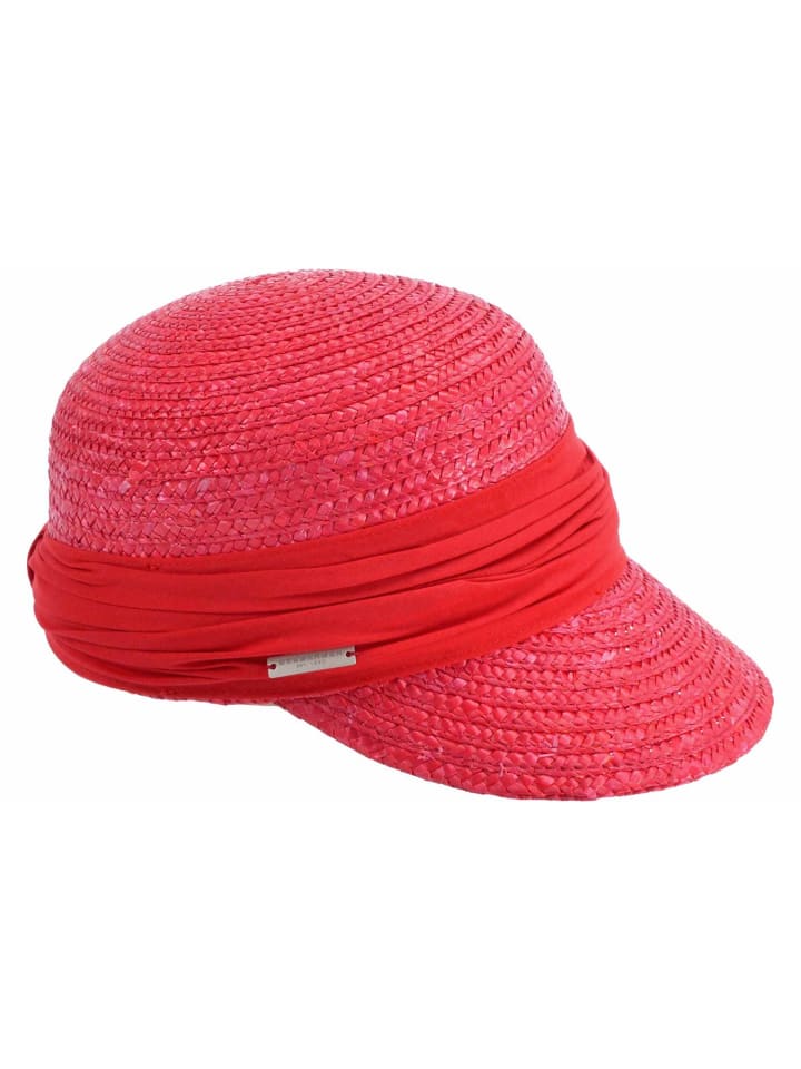 Strohhut in rot