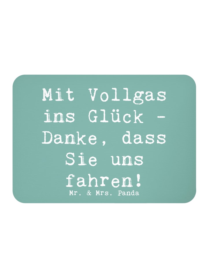 Kühlschrankmagnet Spruch Chauffeur Glück mit Sp... in Meeresbrise