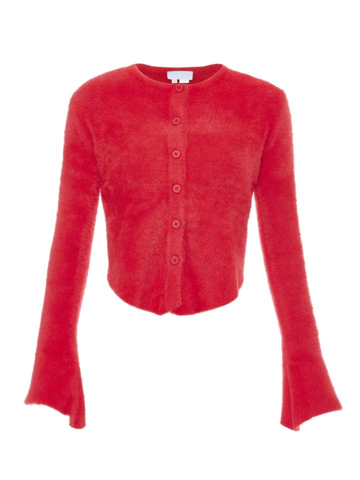 Damen Strickjacke in ROT