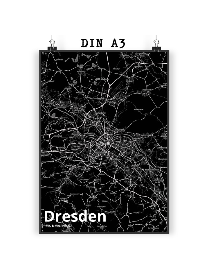 Wandbild Dresden mit Spruch in Keine Angabe