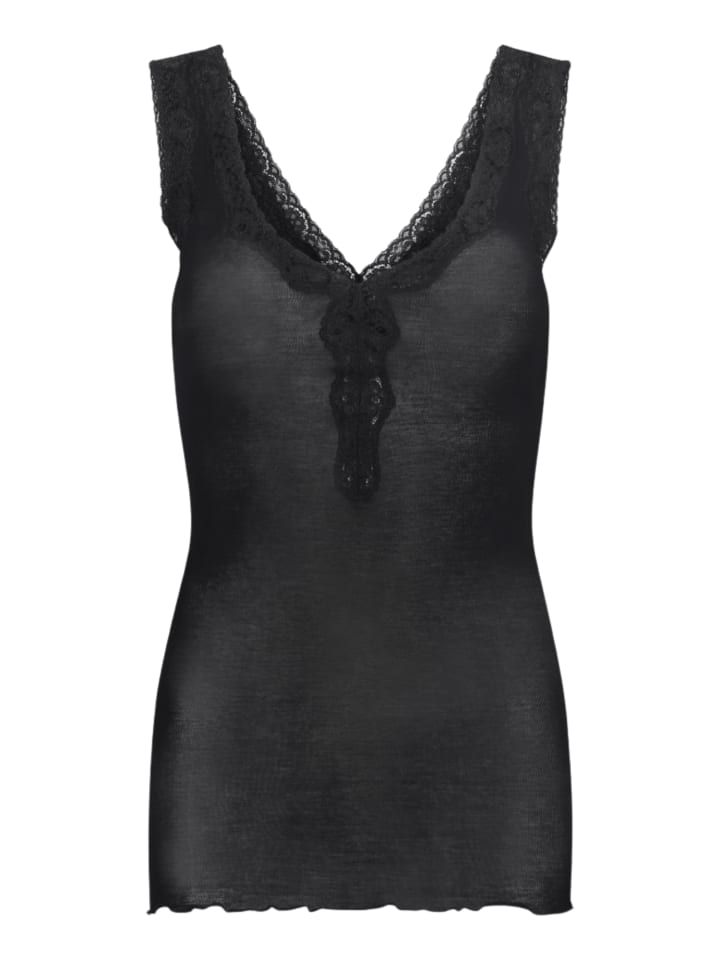 Top Cotton Lacey in Black