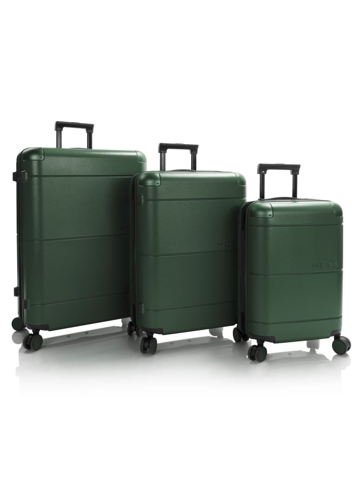 Zen 4 Rollen Kofferset 3-teilig mit Dehnfalte green