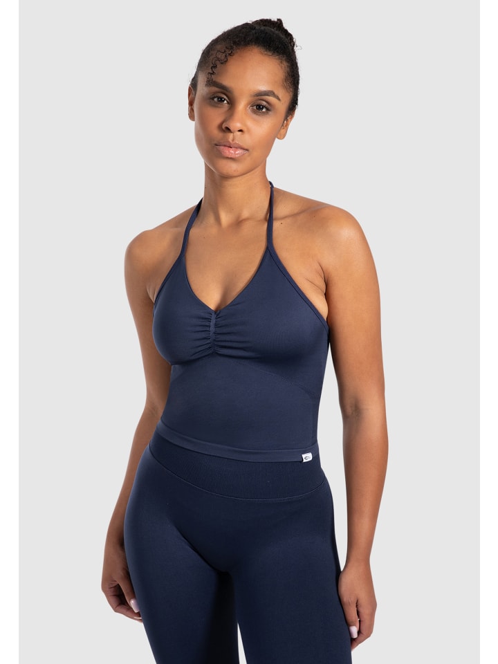 Crop Top Malena in Marineblau