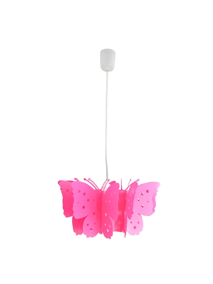 Pendelleuchte "KIZI" in pink - (L)46 cm x (B)46 cm x (H)22 cm