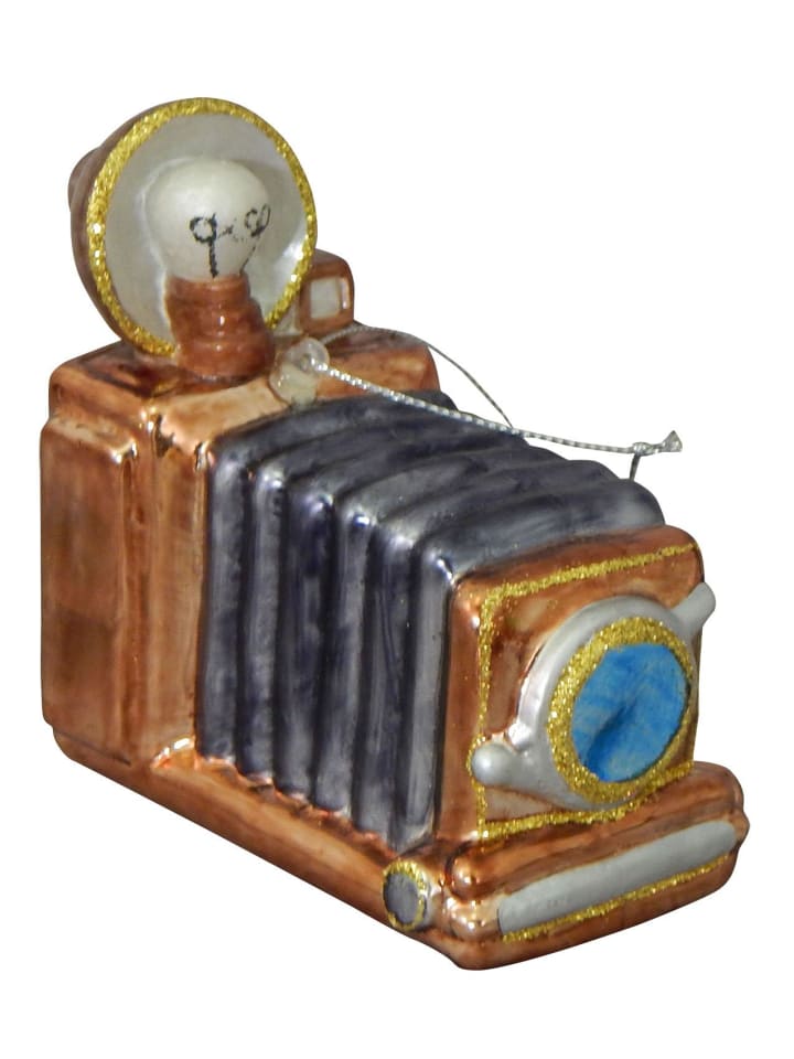 Baumschmuck-Glasornament in Braun