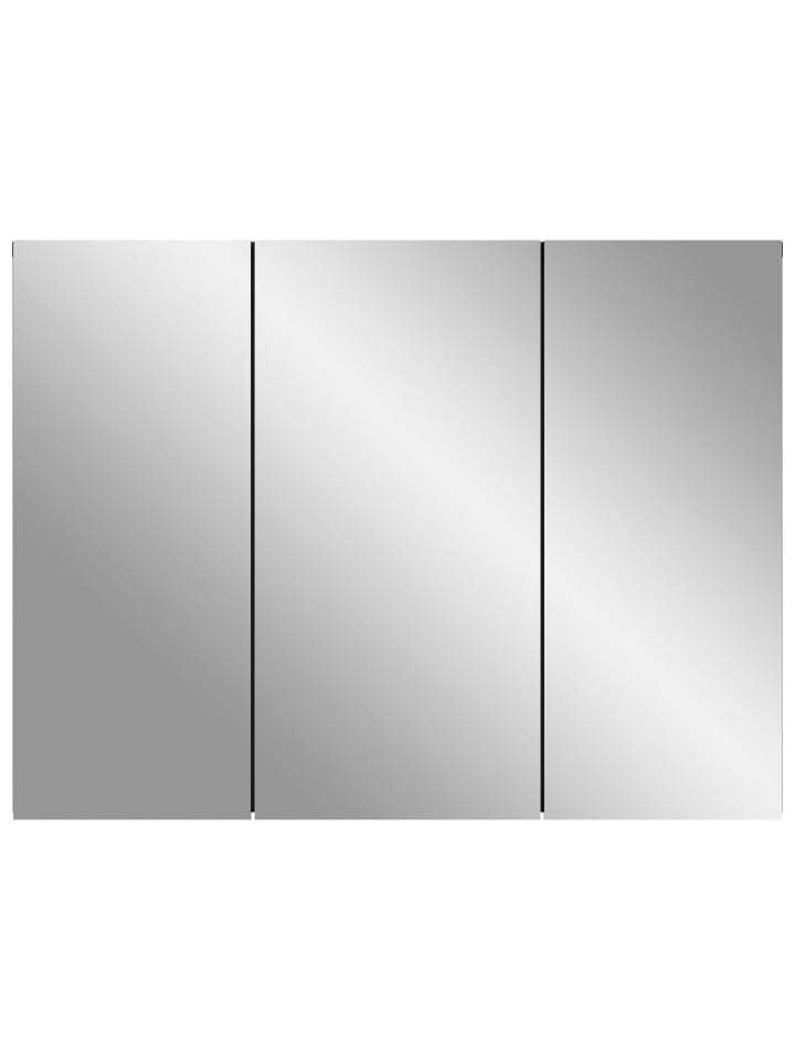 Spiegelschrank in grau/grau - (B) 80 x (H) 60 x (T) 15