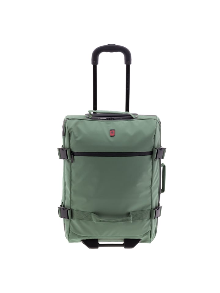 3900 2 Rollen Kabinentrolley 55 cm Laptopfach green
