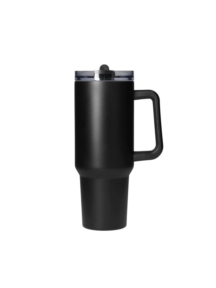 Vakuumbecher "Tampa" in schwarz - 1200 ml