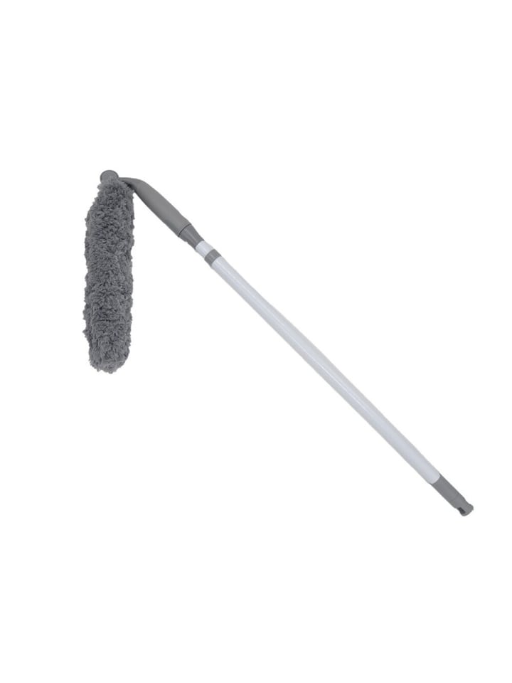 Clean Home Staubwedel mit Teleskopstiel – Bis 165 cm ausziehbar in Grau