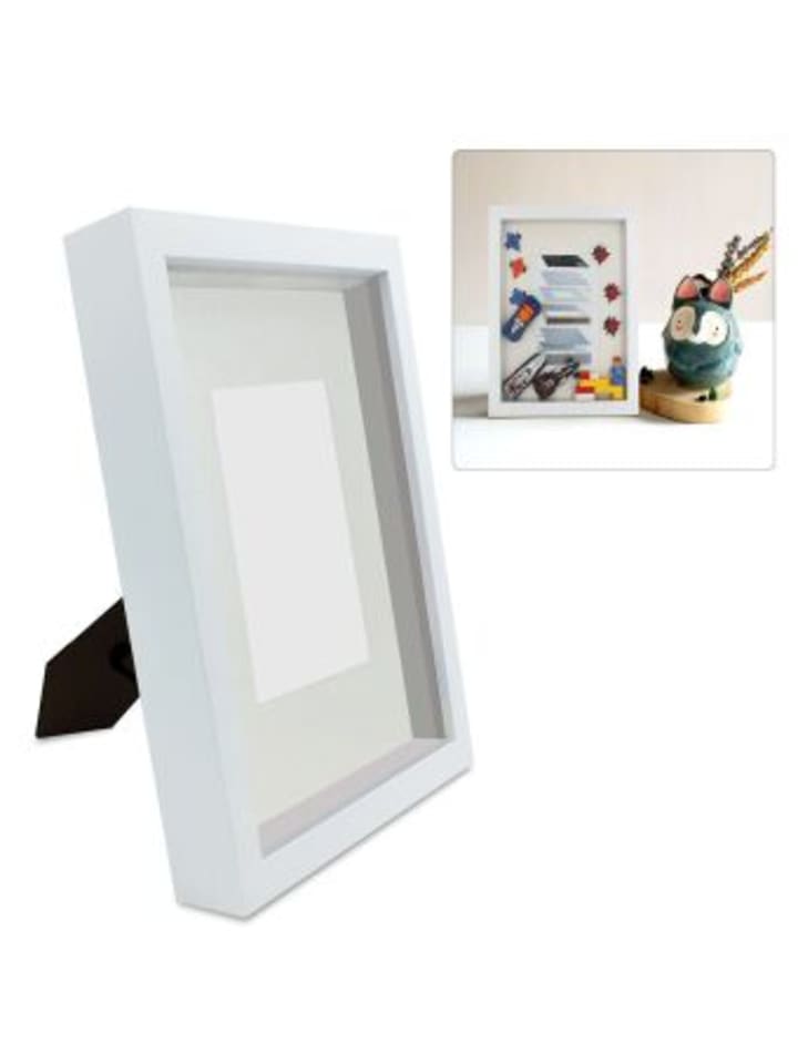 Nonbook - Dekorahmen, weiß, Format ca. 250 x 300 x 45 mm, Fenstergrö