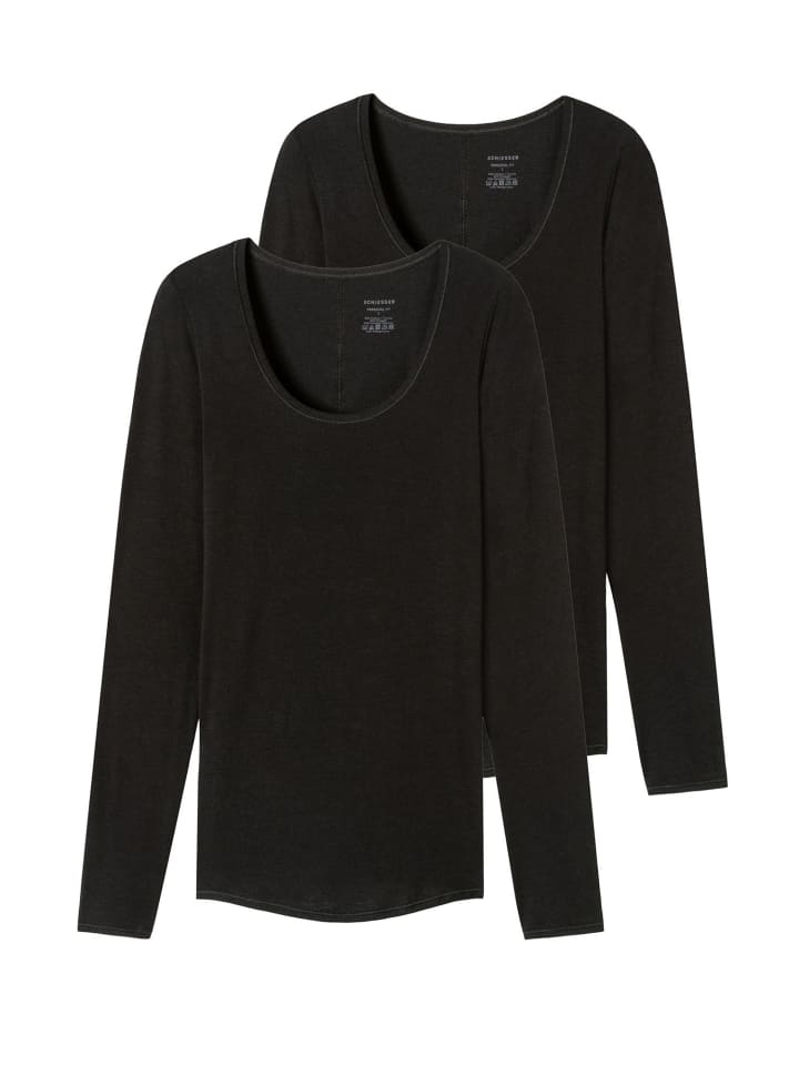 Longsleeve Personal Fit in Schwarz