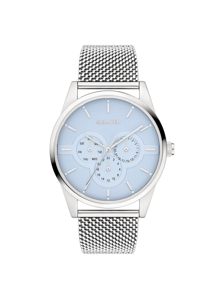 Armbanduhr Round Basic in silber