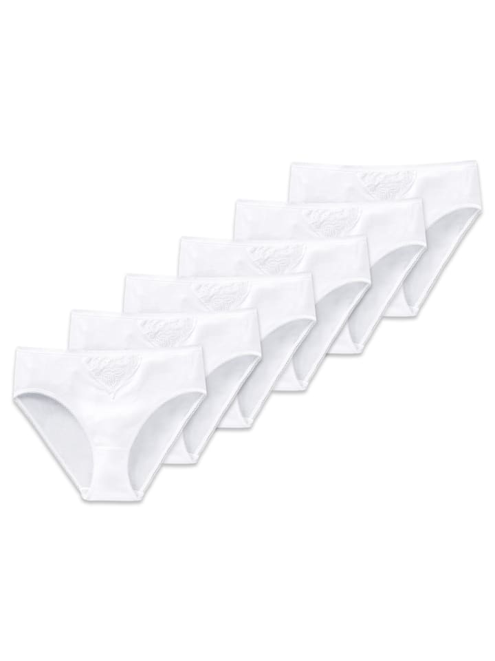 Slip 6er Pack in Weiß