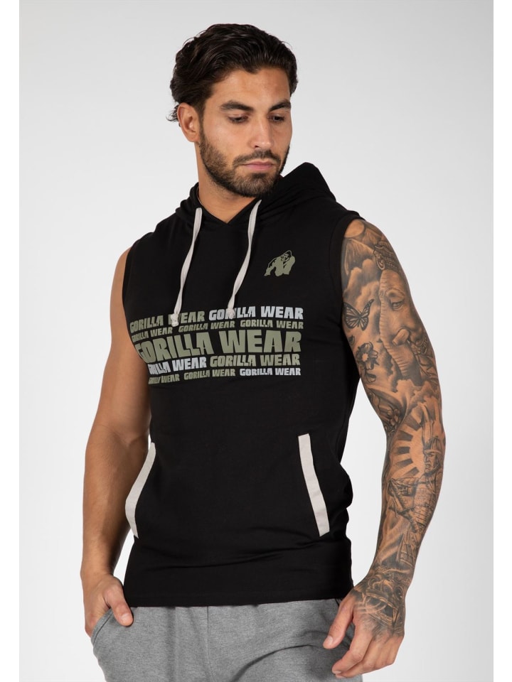 Hooded t-shirt - Melbourne - Schwarz