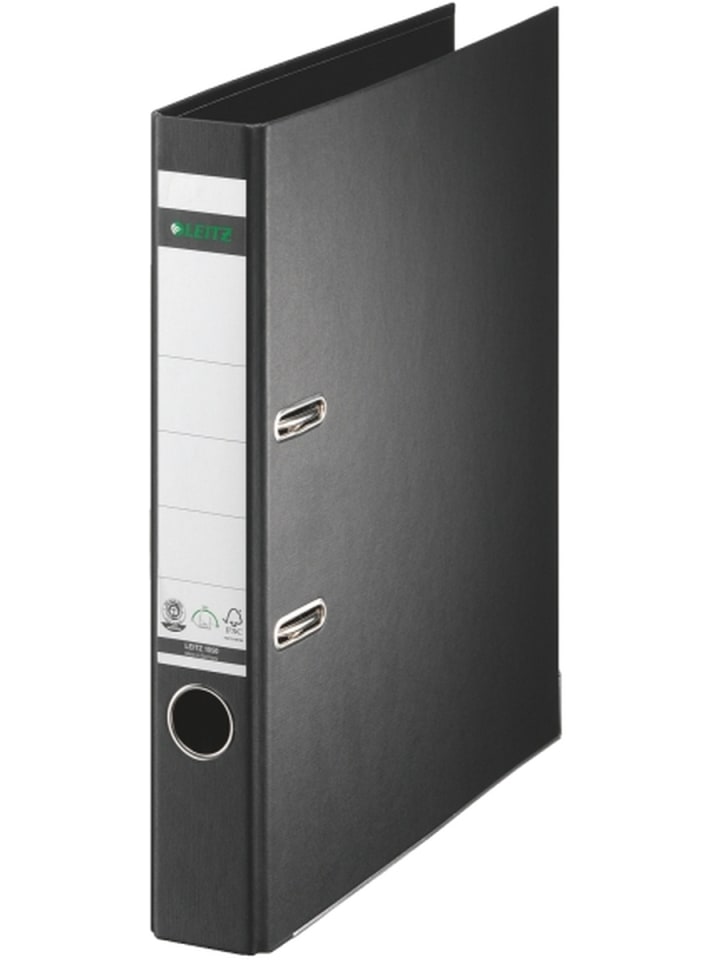 Ordner Pappe A4 180 Grad 50mm schwarz