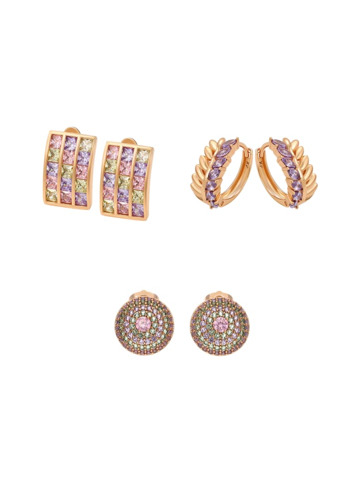 Women Earrings Set in gold