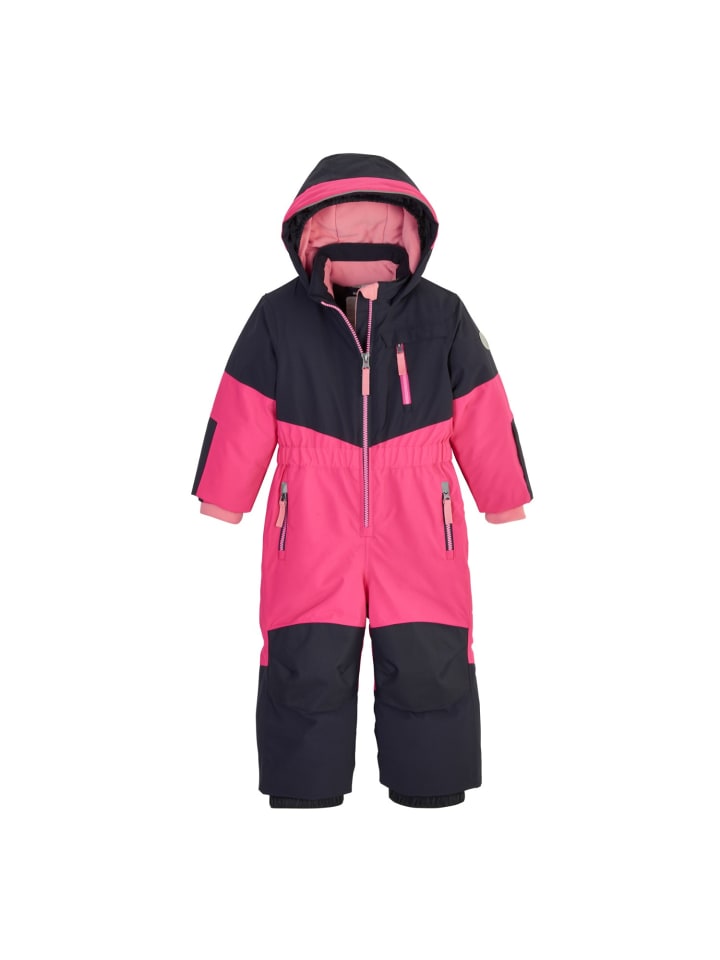 Skianzug / Skioverall mit Kapuze in Pink