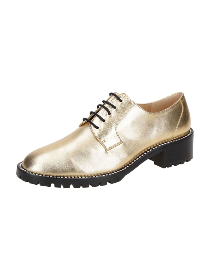Elegante Schnürschuhe in Gold