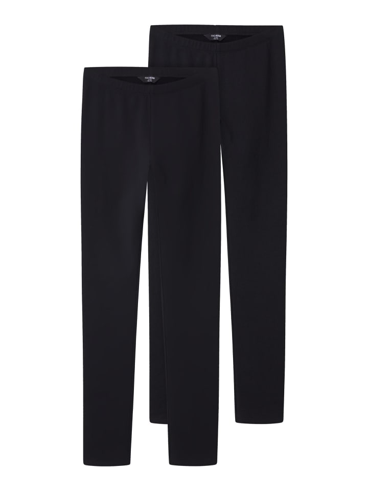 2er-Pack Leggings in Black