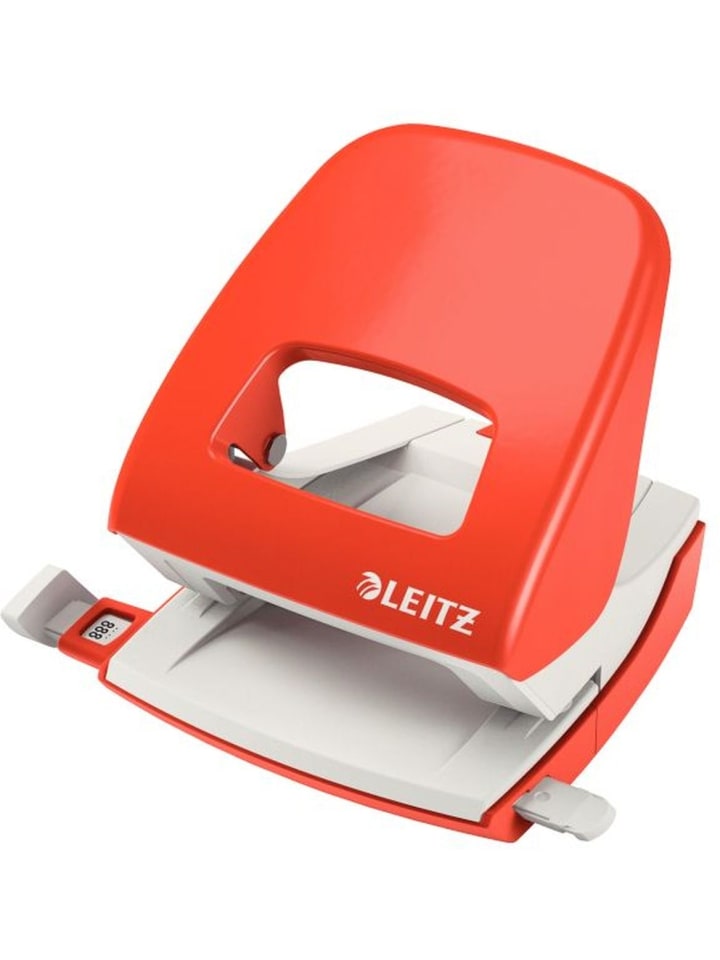 Bürolocher Nexxt Metall 30 Blatt hellrot