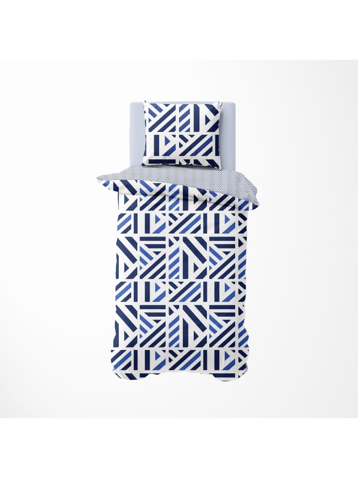 Nautica Satin Bettwäsche - Orion in blau