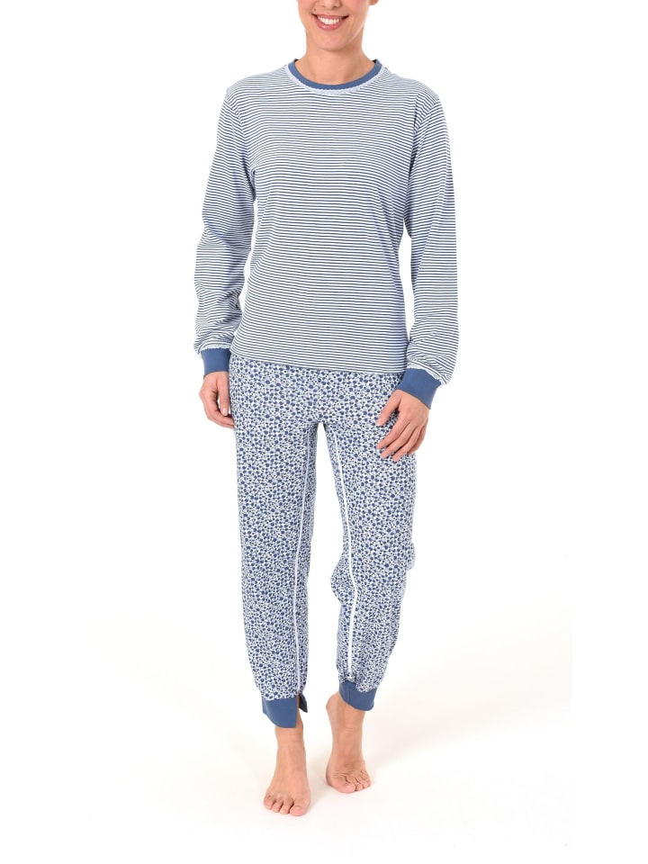 Pflegeoverall langarm Reissverschluss - 35945 in blau