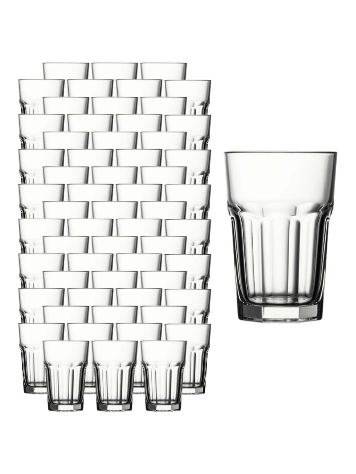 60er Set Longdrinkgläser Casablanca in Transparent 355 ml