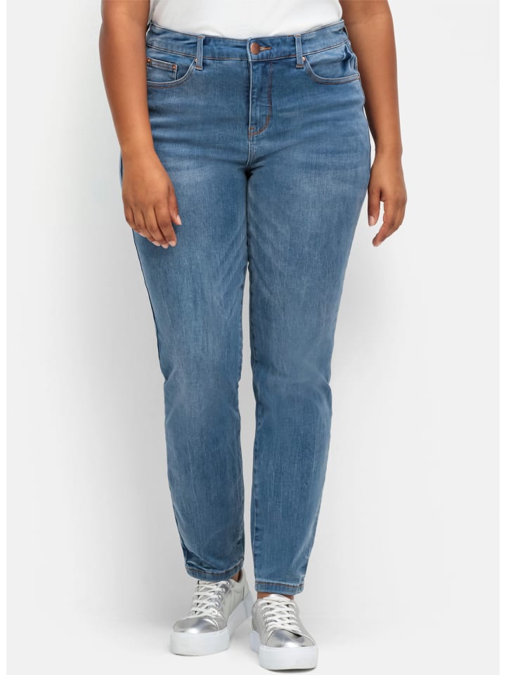 Stretch-Jeans in blue denim