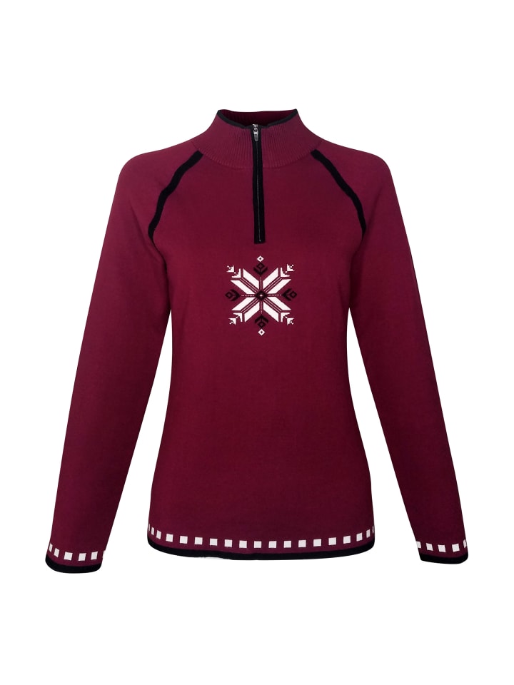 Strickpullover Blazing Star in port