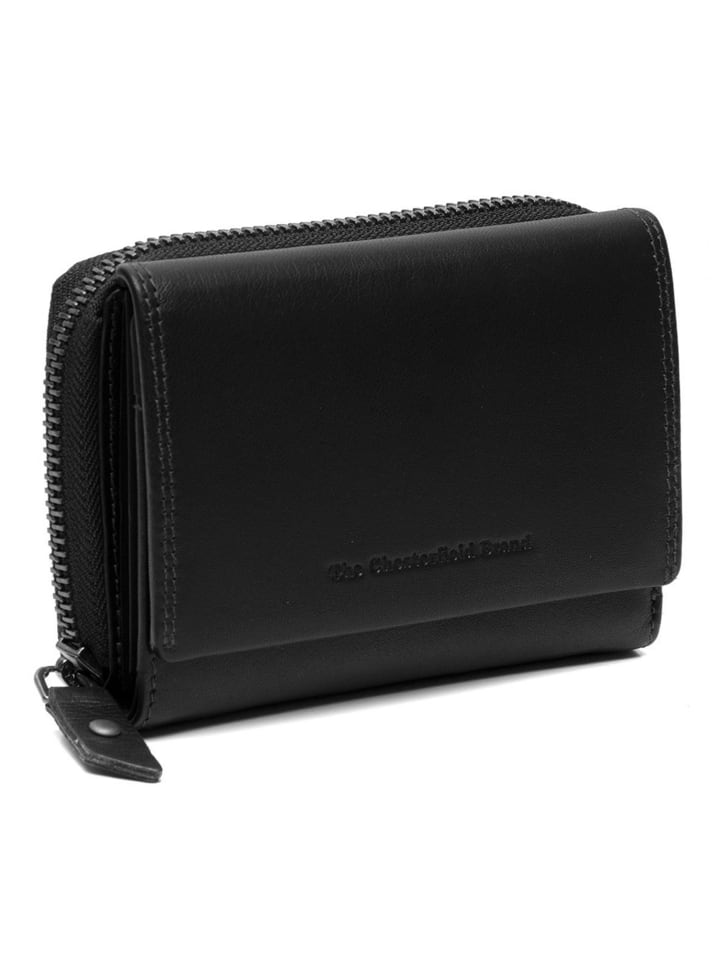 Doniva Geldbörse RFID Schutz Leder 13 cm black