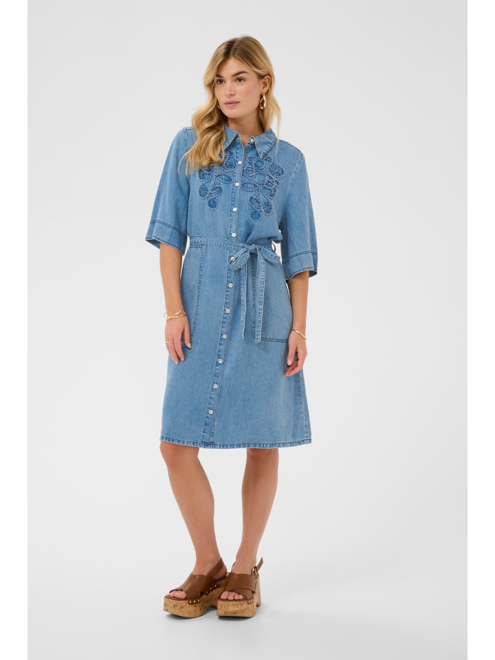 Kleid CRBella Straight fit in Seattle Mid Blu Denim