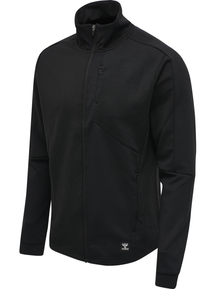 Trainingsjacke "Hmltropper Zip Jacket" in Schwarz