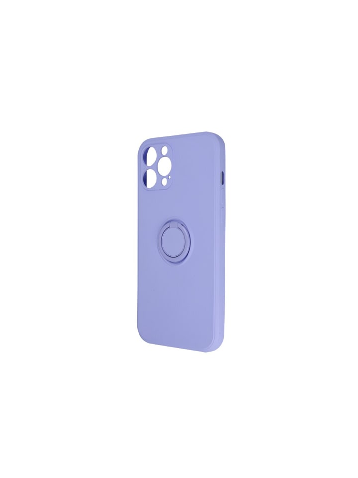 Finger Grip Hülle mit Ring Kameraschutz für iPhone 16 Lila in Violett