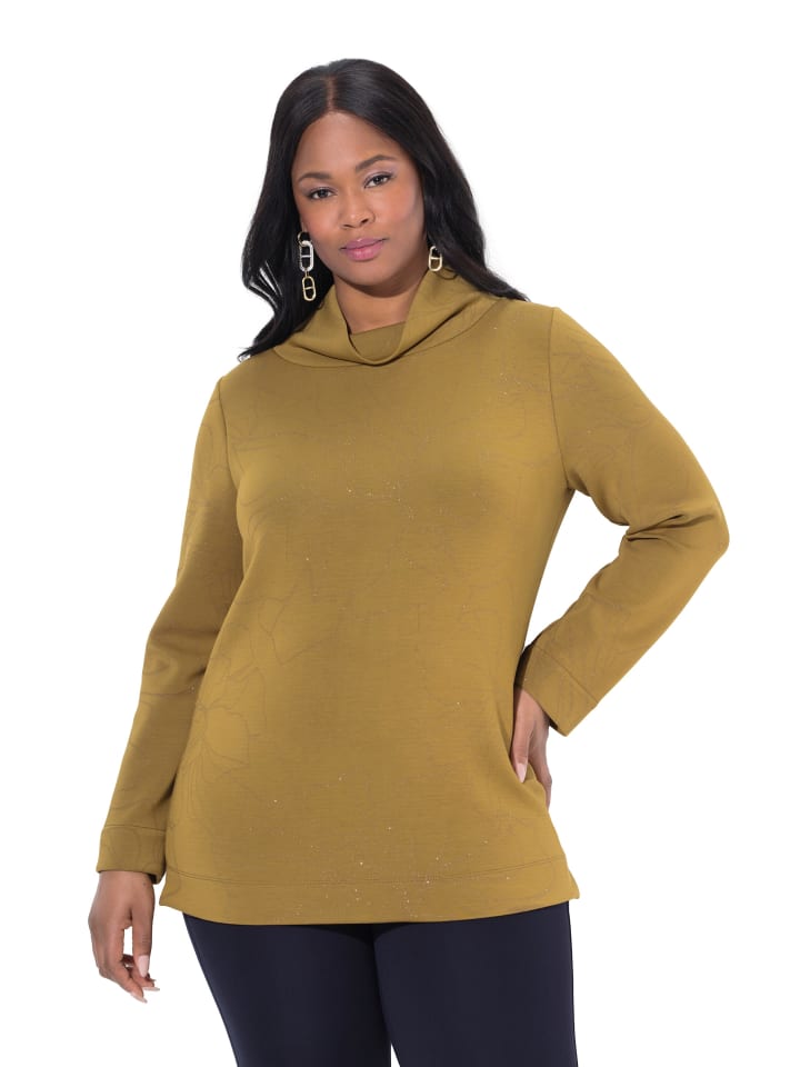 Sweatshirt in olivgrün