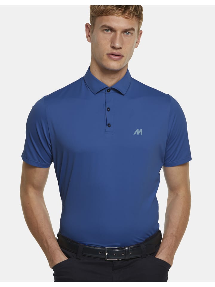 Poloshirt Tiger in blau
