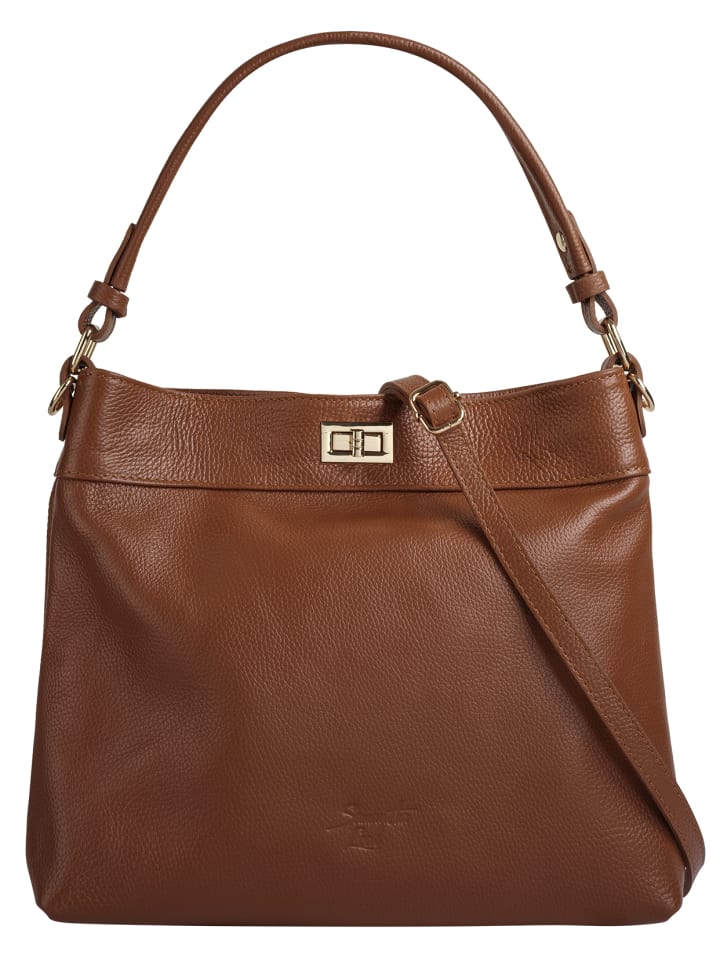 Shopper echt Leder in cognac