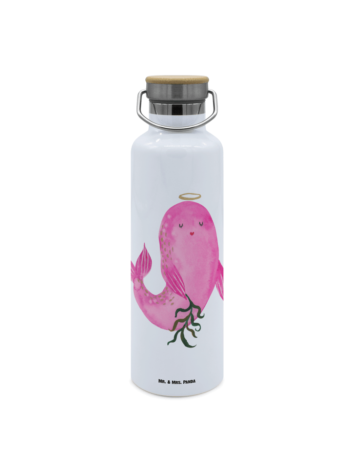 Trinkflasche Edelstahl Sternzeichen Jungfrau oh... in Weiß