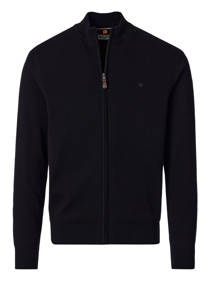 Strickjacke Basic in Schwarz