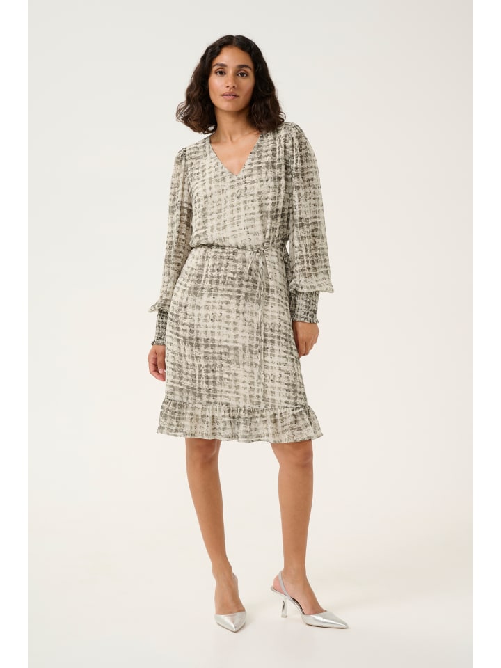 Kleid KAtrinike Regular fit in Grey Texture Check