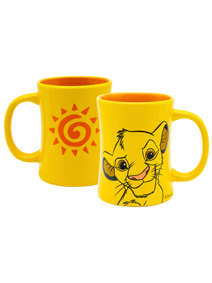 Tasse Simba 3D Relief in Gelb - 360ml