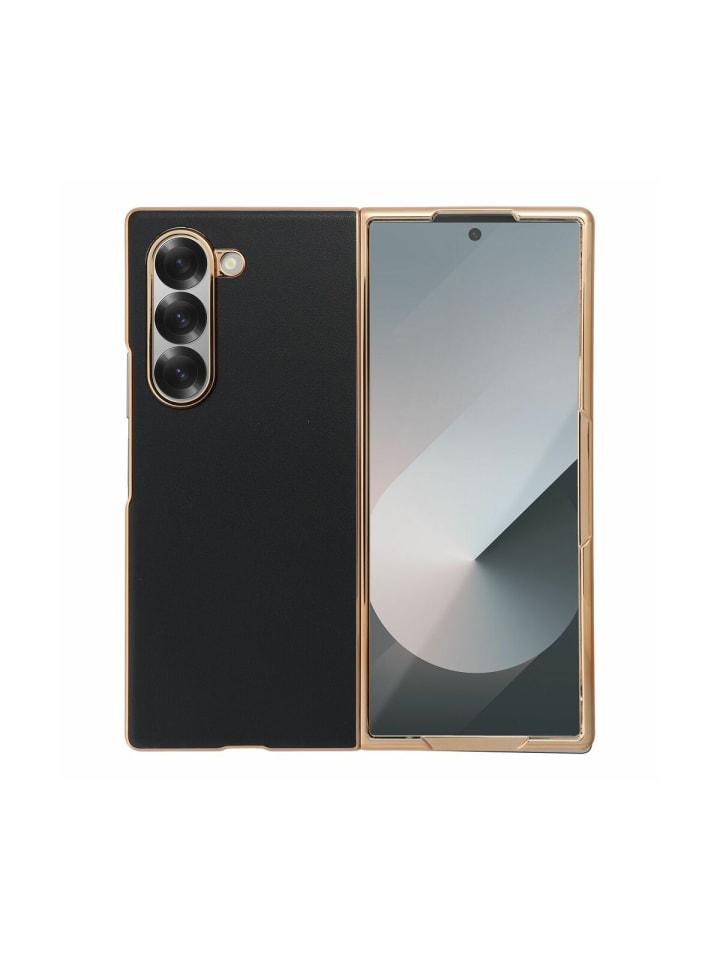 VOUGE Hülle kompatibel mit SAMSUNG Galaxy Z Fold 6 5G schwarz in schwarz