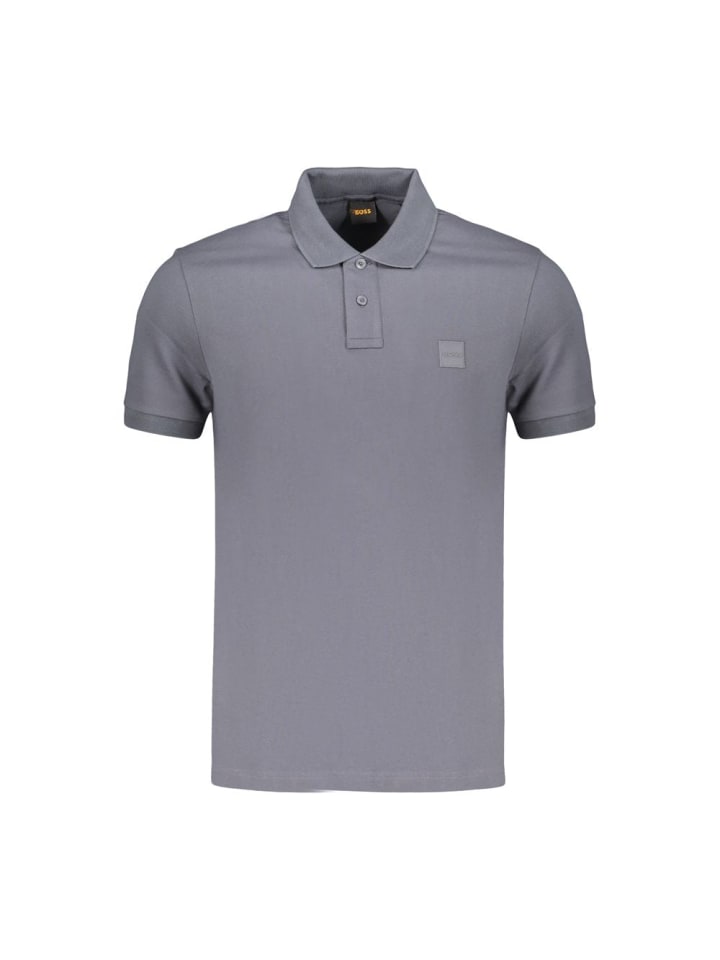 Blau Herren Poloshirt Hemd aus Baumwolle